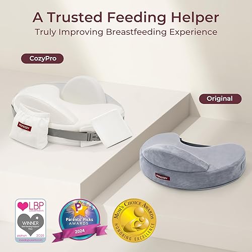 Miniatura 8 de Momcozy CozyPro - Almohada de lactancia  Soporte lumbar y brazo  Protector de seguridad, espuma viscoelástica firme y elástica, soporte ergonómico,