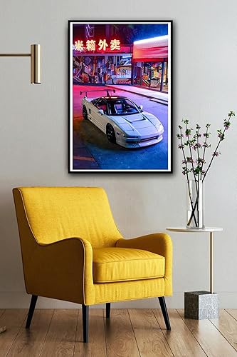 Miniatura 4 de zhufuyl Póster de auto clásico retro JDM Cars Posters Japón Supercar Personalidad Pintura Decorativa Arte de Pared Pósters Regalos 12x18 pulgadas