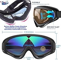 Vista 6 de Lentes antirreflejos, gafas de esquí, deportes de invierno, snowboard, con protección UV 400