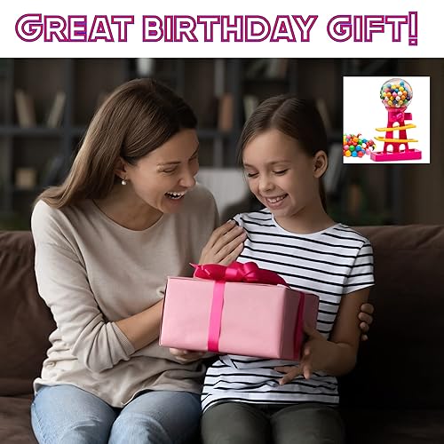 Miniatura 7 de Máquina de chicles Tower para niños - Banco de chicles y juguetes de 10 pulgadas - Dispensador de dulces incluye 25 bolas de chicle Dubble Bubble