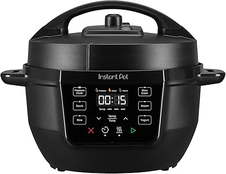 Instant Pot 4QT RIO Mini 7-in-1 Multi-Cooker, Pressure Cooker, Slow cook, Sauté, Steam, Rice Maker, Yogurt, & Warmer, Black, 4 Quarts