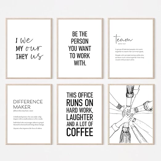 Office Inspirational Wall Art Motivational Quotes Canvas