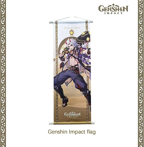 Miniatura 3 de LimuToy Genshin Impact Box Incluye caja ciega de figuras de impacto Genshin, bolsa de lona, bandera, figura de soporte, alfombrilla de mouse,