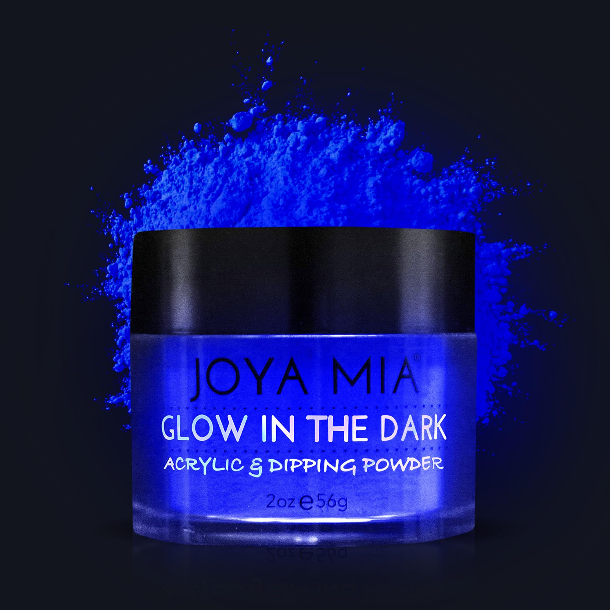 Glow-in-the-Dark Acrylic & Dipping Powder – Premium Nail Powder for Flawless Enhancements, Available in 12 Colors, 2 oz (DPGW-2) – Joya Mia
