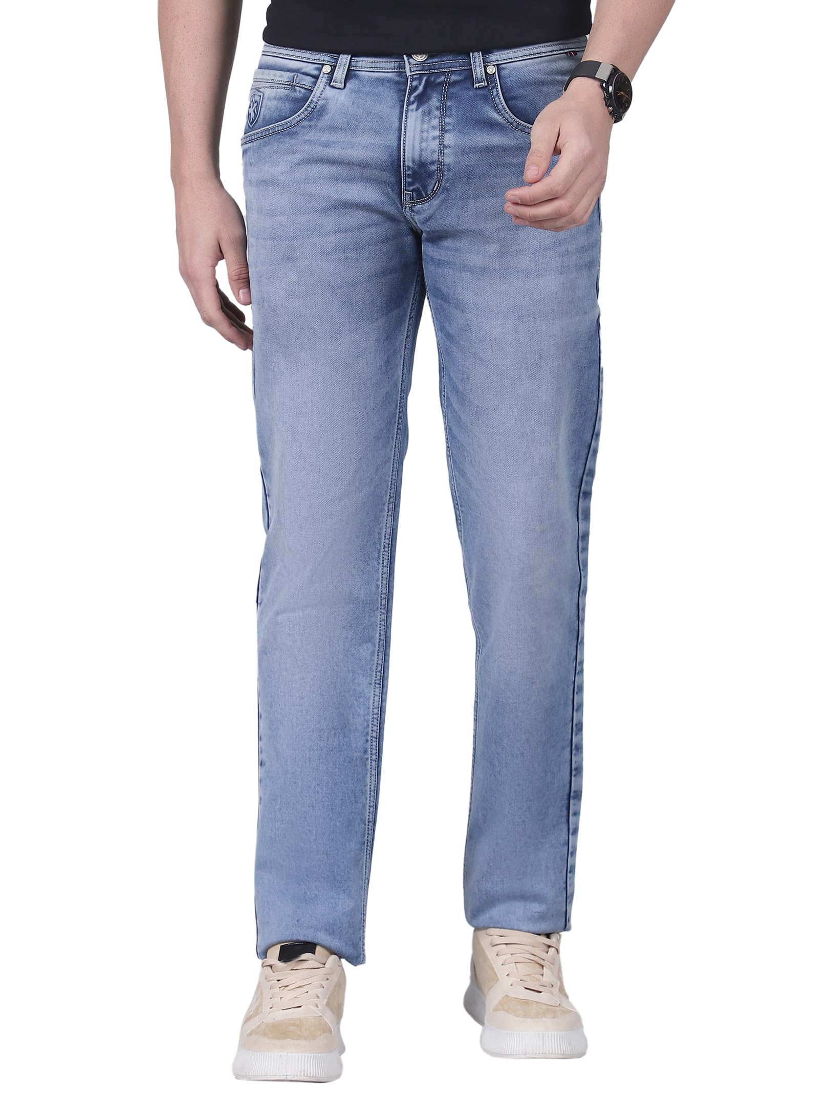 cantabil Men's Solid Regular Fit Casual Jeans (P_MDNM00670)-picture-30