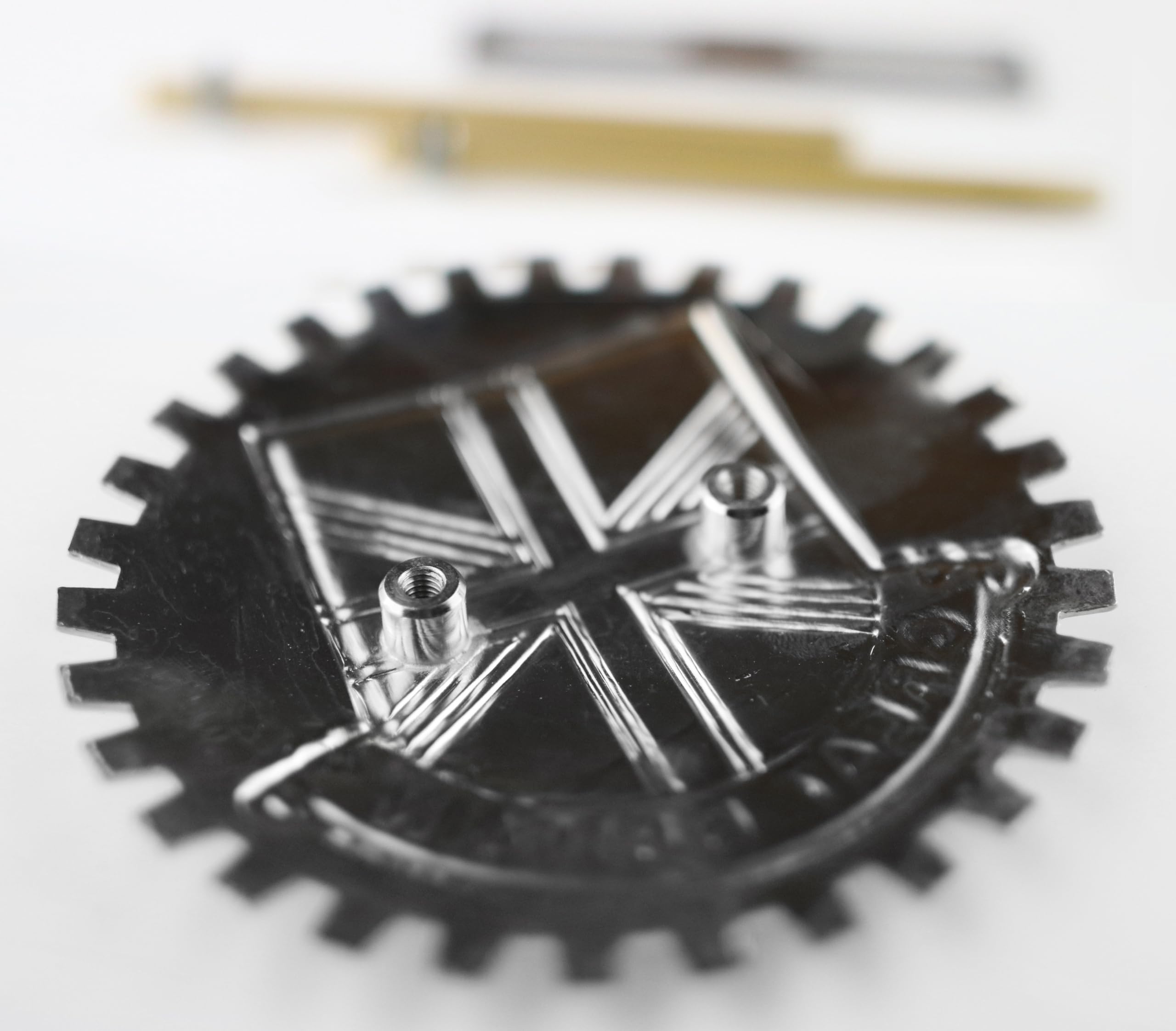 Elektroplate Officially Licensed U.S. Army Star Black All Metal Chrome Emblem For - View #2