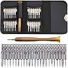 Busstier 25 Piece Screwdriver Repair Kit with Leather Wallet Case, Computer, Phone and Clock Repair Kit