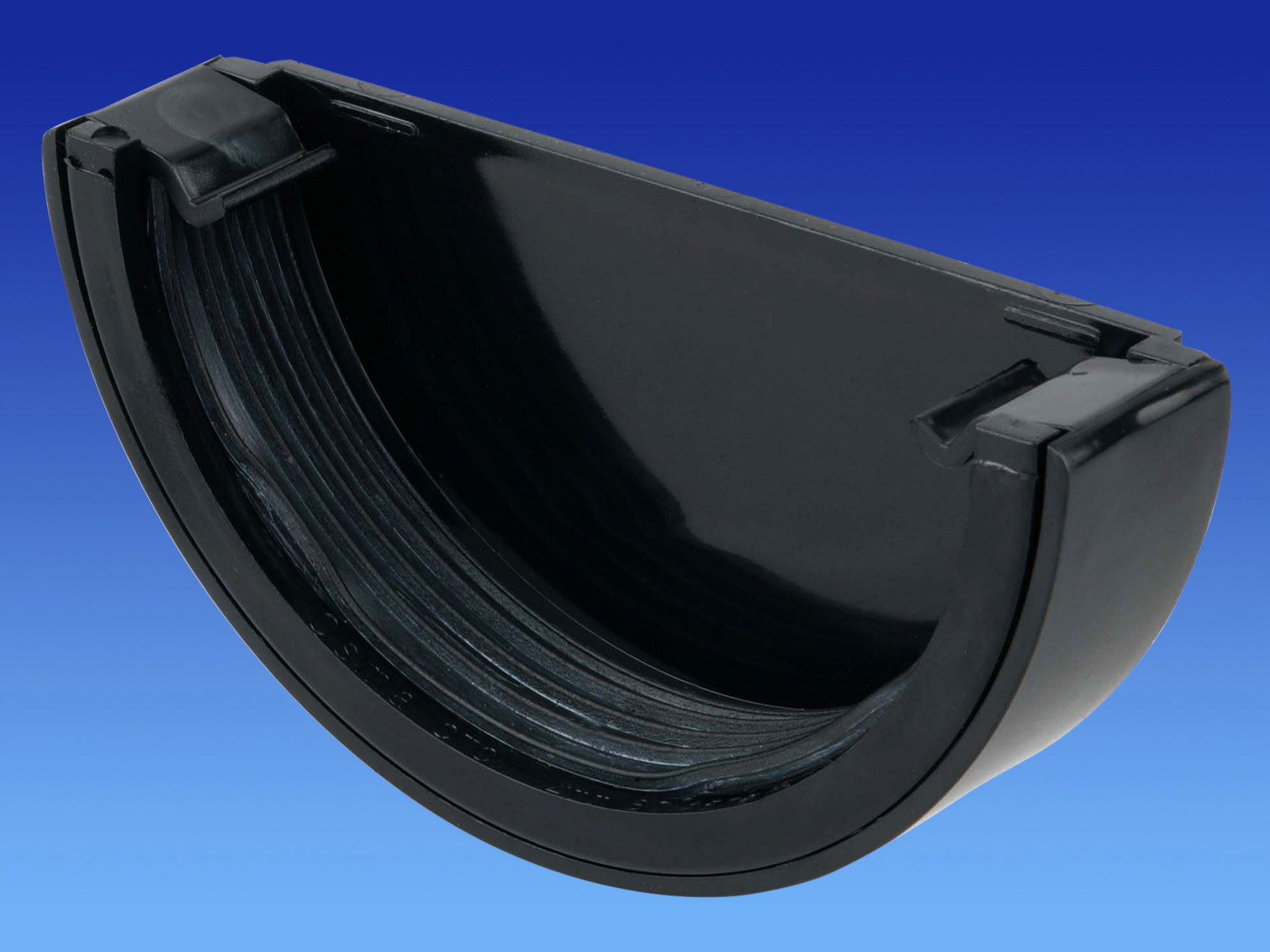 Wavin OSMA Roundline Stopend External 112mm Black 0T011b