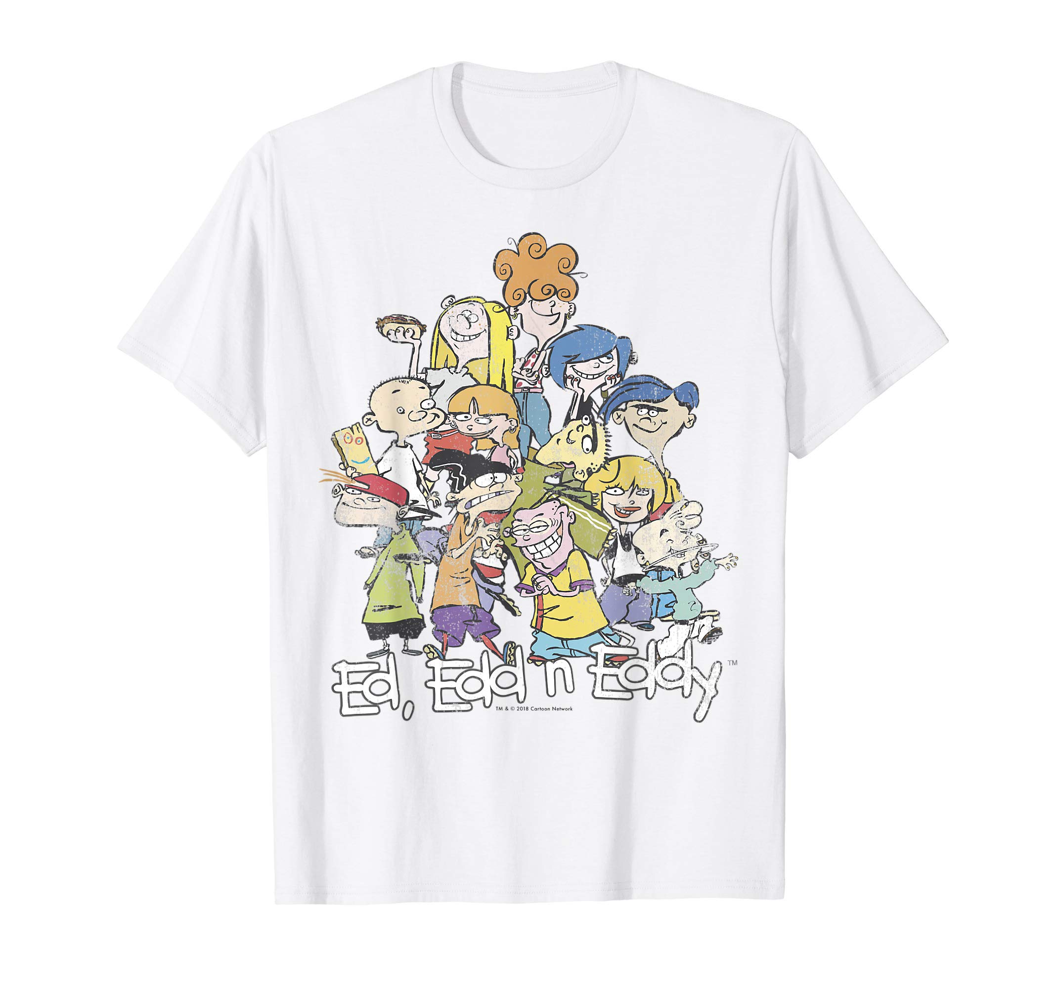 Cartoon NetworkCN Ed, Edd N Eddy Group Shot Logo T-ShirtOEKO-TEX STANDARD 100