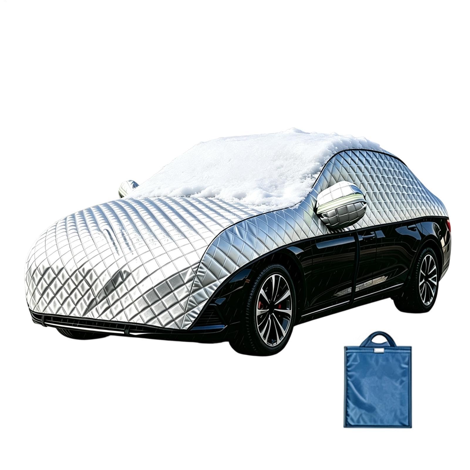 Half Car Cover for Windshield, Roof and Sunroof, Foldable Vehicle Shade