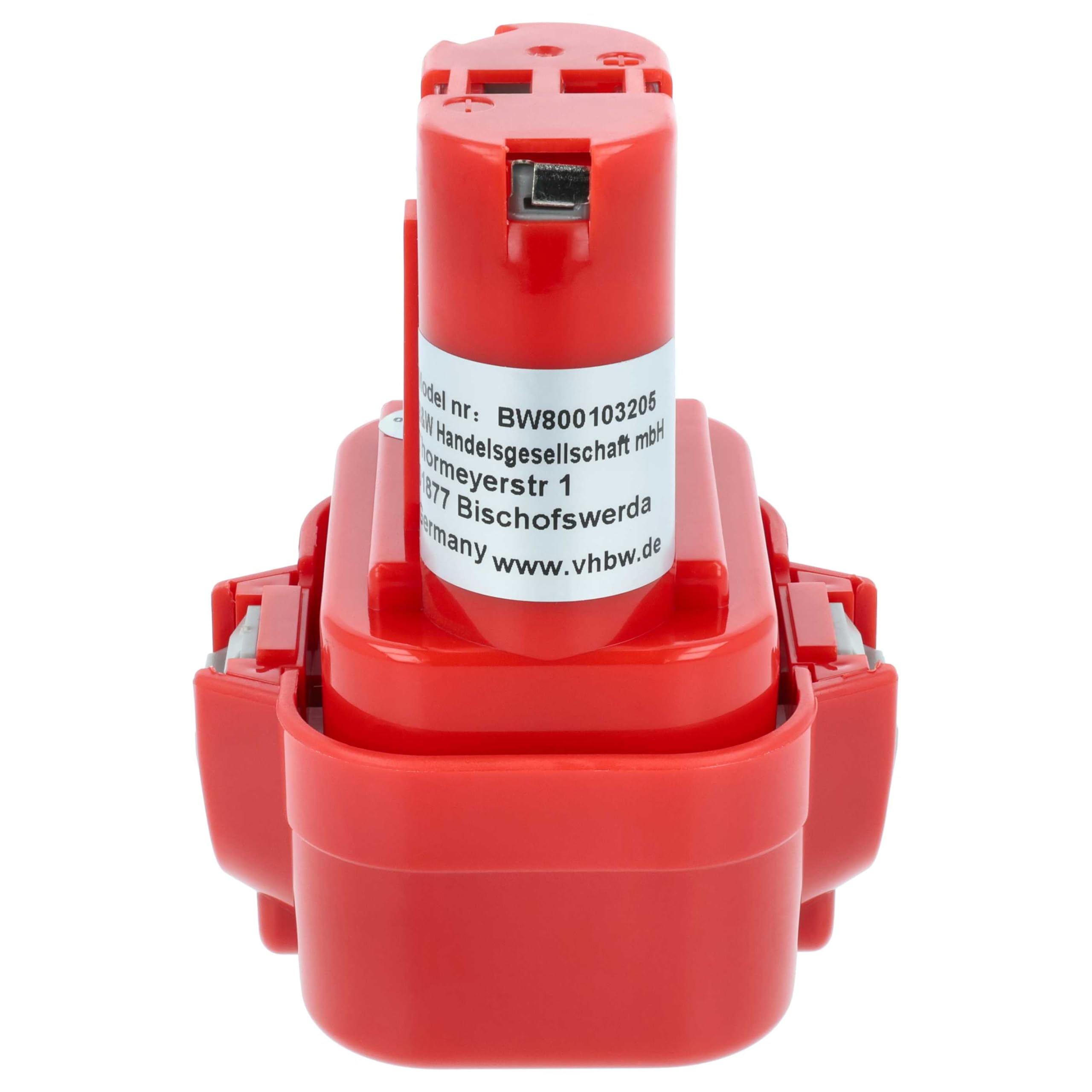 vhbw 3x batteria compatibile con Makita 6796FD, 6797D, 6791DW, 6792DW, 6706DWA, 6791D, 6793D, 6794D, 6796D utensile elettrico (3000 mAh, NiMH, 9,6 V)