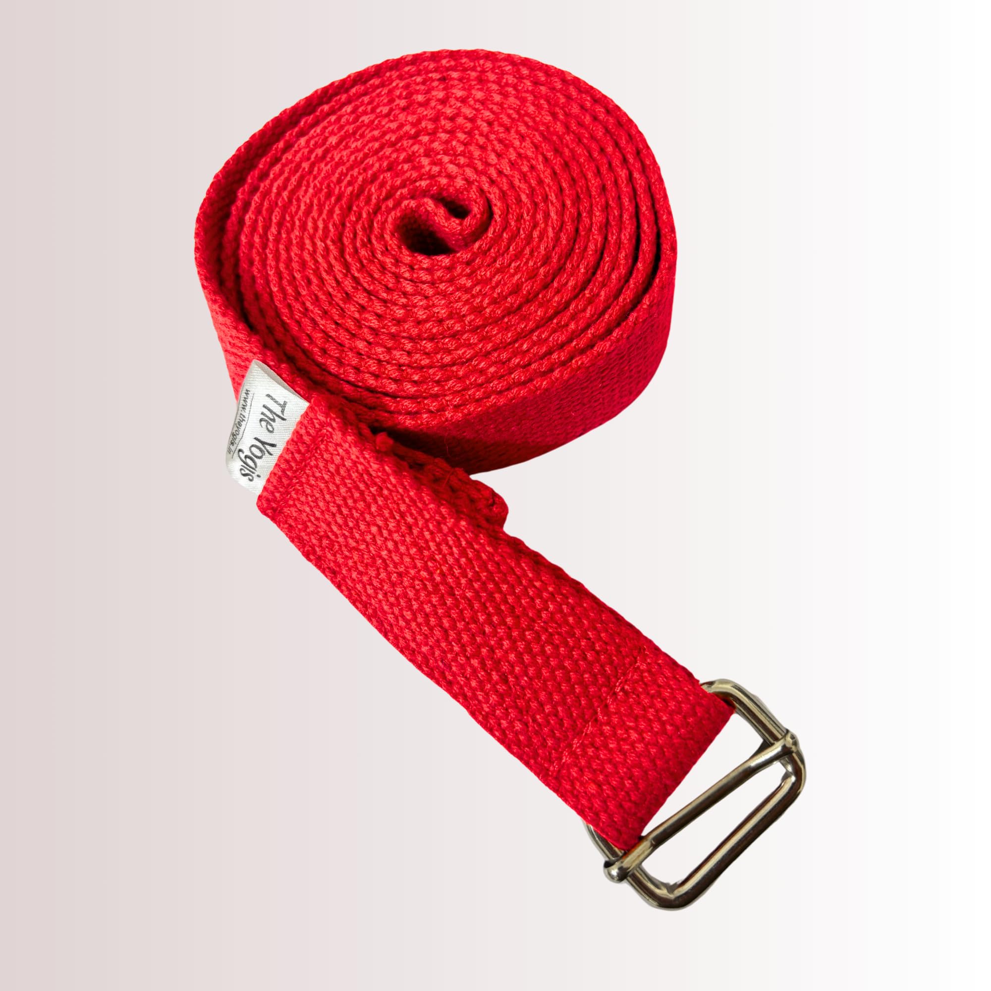 The Yogis Yoga Stretch Belt/Strap | 9feet Long | for Daily Stretching, Yoga, Pilates, Physical Therapy, Fitness (Red H)-image-28