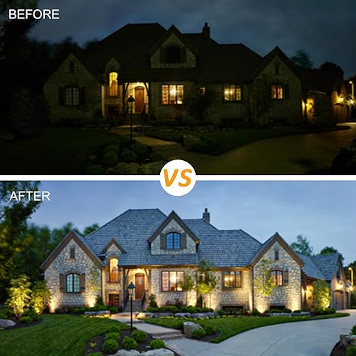 Miniatura 2 de Transformador de bajo voltaje 120 vatios Malibu salida transformador exterior 12V CA para iluminación de paisaje e iluminación exterior negro