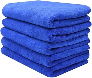 3/5/10 Pack Large Car Drying Towels, 24” x 60” Microfiber Car Wash Towels, Ultra Absorbent Microfiber Car Towels, Lint and Scratch Free Microfiber Towels, Thick Towers for Car, Truck, SUV (5 Pack)