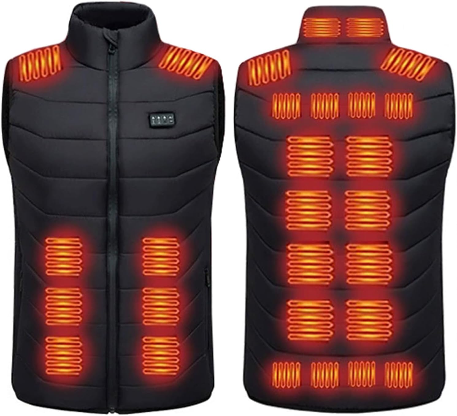 Heated Vest for Women, Winter Outerwear Vests, Mens Heated Jackets with 28 Zones Heating ＆ 3 Heat Levels(No Battery)