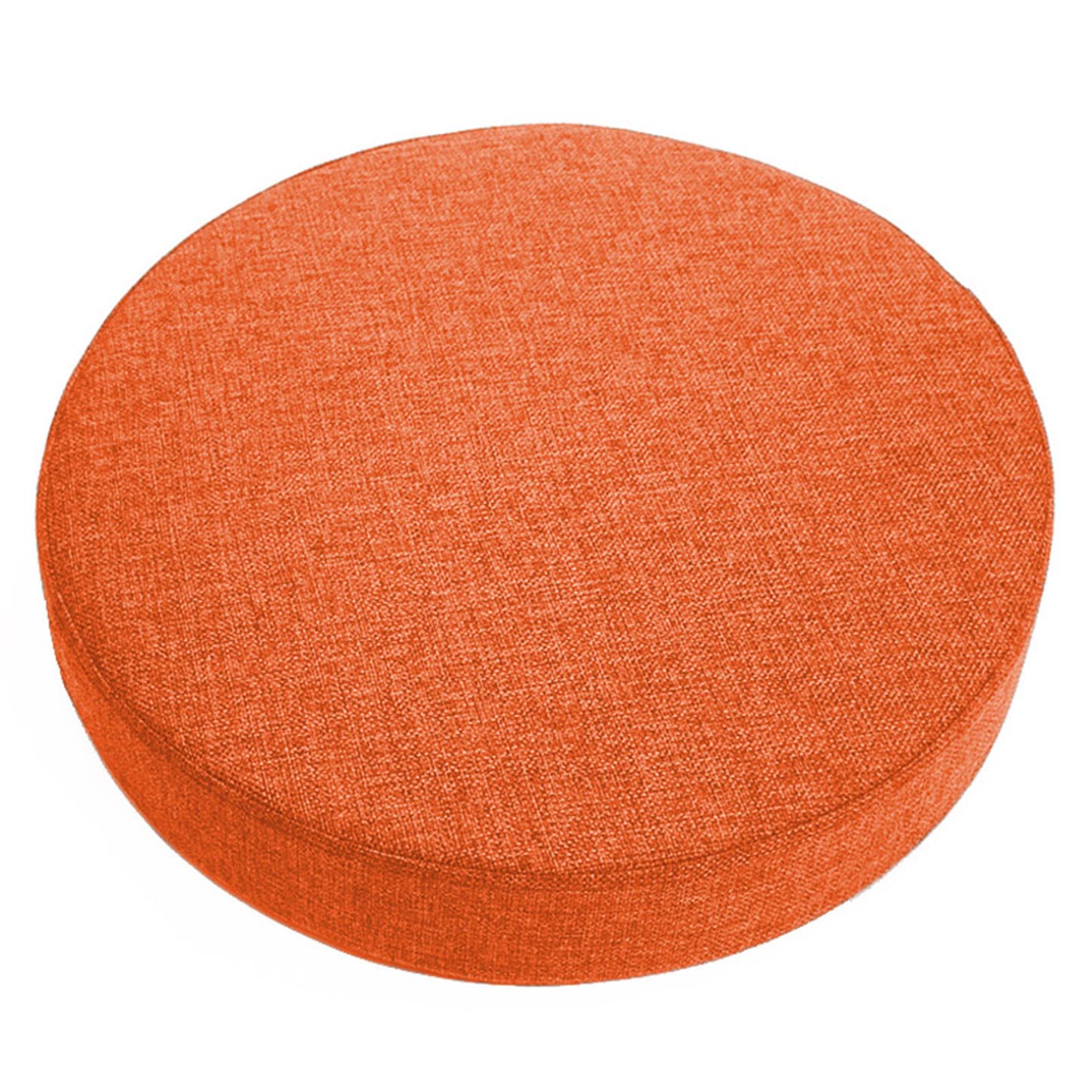 ping bu Round Chair Pads Thick 5/8/10cm Seat Cushion Pad,Dining Garden Chair Cushion Seat Pads Round Stool Cushions for Kitchen Home (45x45x5cm,Orange)