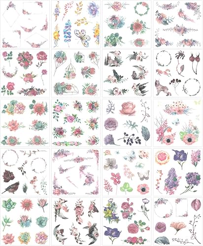 allydrew Washi - Juego de calcomanías para álbumes de recortes, lavanda (20 hojas)