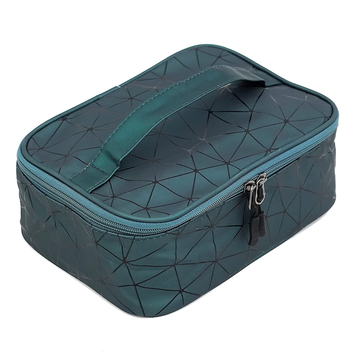 Vital Creations Multipurpose Cosmetic Travel Pouch for Women Makeup Organizer Bag Toiletry Bag for Men �(23.5 x 17 x 9 cm) (Green)