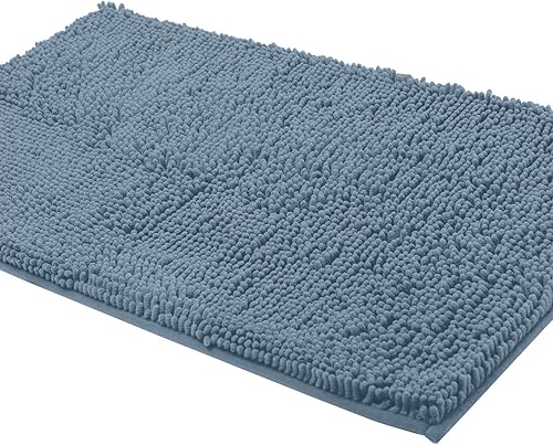 Miniatura 7 de LuxUrux - Tapete de microfibra de felpilla extra suave de pelo largo de 1 pulgada, muy absorbente, para baño o regadera, lavar y secar a máquina