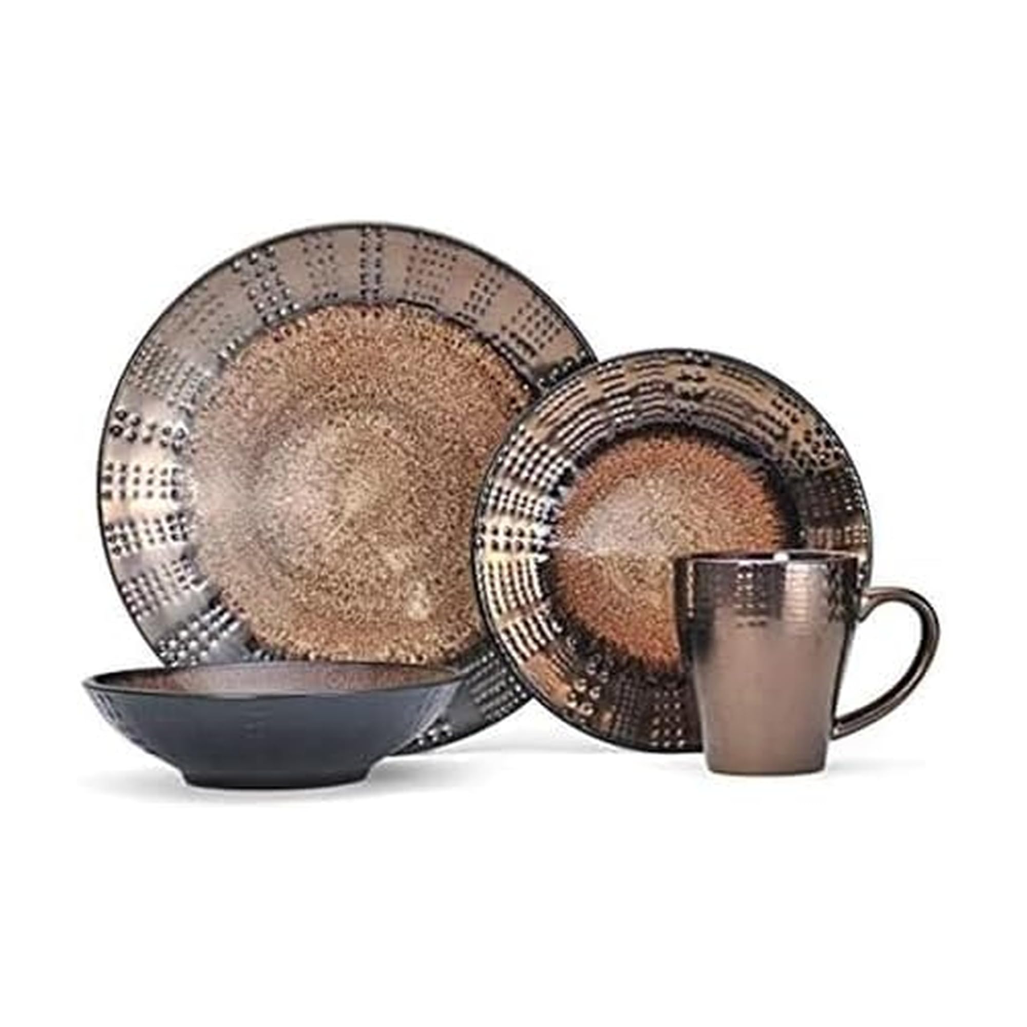 Gourmet Basics by Mikasa Verona 16-Piece Dinnerware Set, Service for 4