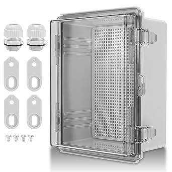 Electrical Junction Box, Waterproof Dustproof Enclosure Hinged Junction Box