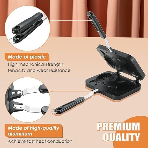 Miniatura 3 de MAOPINER Taiyaki - Molde para tartas con forma de pez, waffle, molde doble para panqueques en forma de pez, para el hogar, bricolaje, cocina,