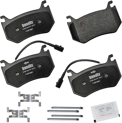 Miniatura 192 de Bendix Priority1 CFC154 - Juego de pastillas de freno de disco para Avanti II, Century, LeSabre, Regal, Riviera, chasis comercial, DeVille