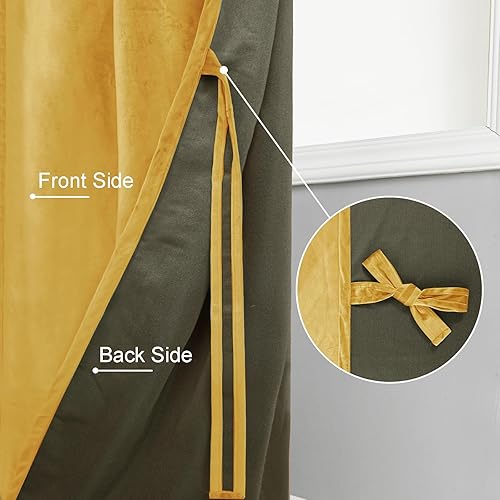 Miniatura 194 de Cortinas de terciopelo JIUZHEN, cortinas opacas suaves de terciopelo retro para dormitorio, cortinas elegantes con reducción de ruido y Rosa