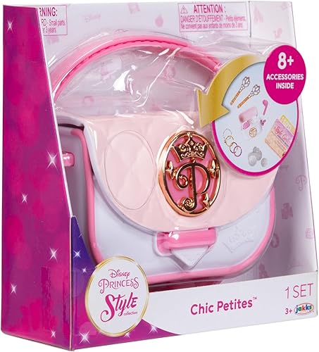 Miniatura 8 de Disney Princess Style Collection - Mini bolso de vinilo suave para niñas con más de 5 accesorios para niñas a partir de 3 años