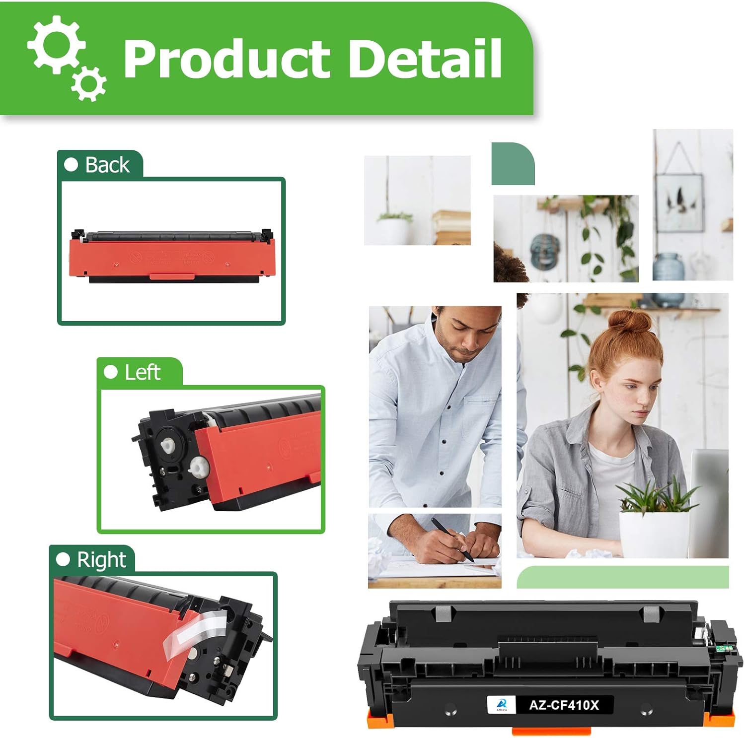 60% оƒƒ Dіѕсоunt Aztech Compatible Toner Cartridge Replacement for HP 410X CF410X 410A CF410A Color Pro MFP M477fdw M477fnw M477fdn M452dn M452dw M452nw M377dw Printer Ink (Black, 1-Pack)