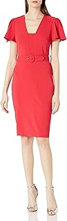 Women's Flutter Sleeve Dress