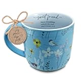 Lighthouse Christian Products Sweet Friend - Proverbs 27:9 - Blue 18 Ounce Ceramic Drinking Mug