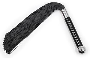 Whip Black Short Whip Cosplay PU Leather Whips for Beginner Lover Enthusiast