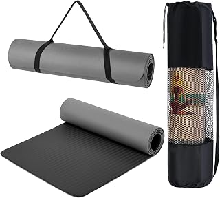 Esterilla de Yoga Antideslizante con Funda y Correa | Colchoneta de TPE Ecológico Reciclable y sin latex para Pilates Fitness Estiramientos y Meditación