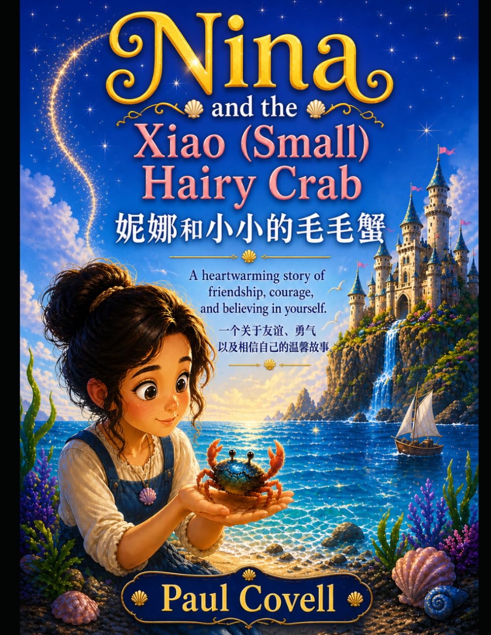 Nina and the Xiao (Small) Hairy Crab 妮娜和小毛蟹: A story about courage, identity, and discovering who you truly are. 一个关于勇气与自我认知的故事 以及发现真正的自己。