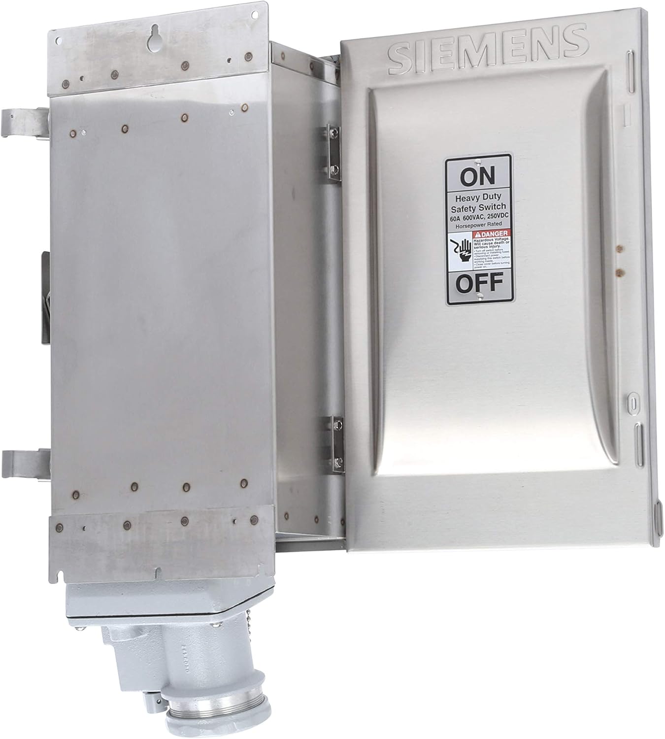 Siemens HNF362SCH 60 Amp 3 Pole 600V Non Fused Receptacle SW Type 4X Switch