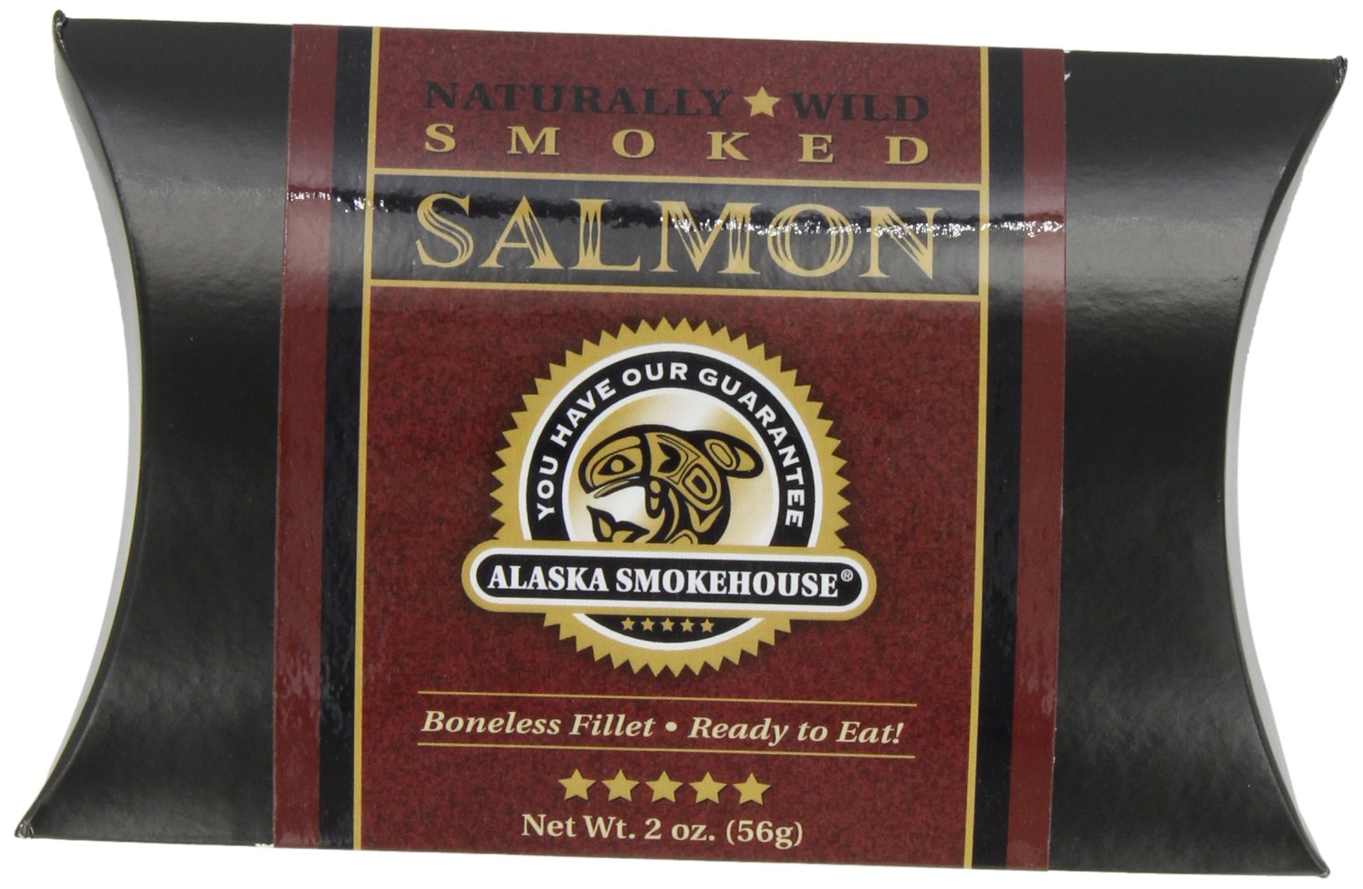 Alaska Smokehouse Wild Caught Smoked Salmon Fillet 2oz - Natural Alder Smoked, Shelf-Stable Gourmet Gift