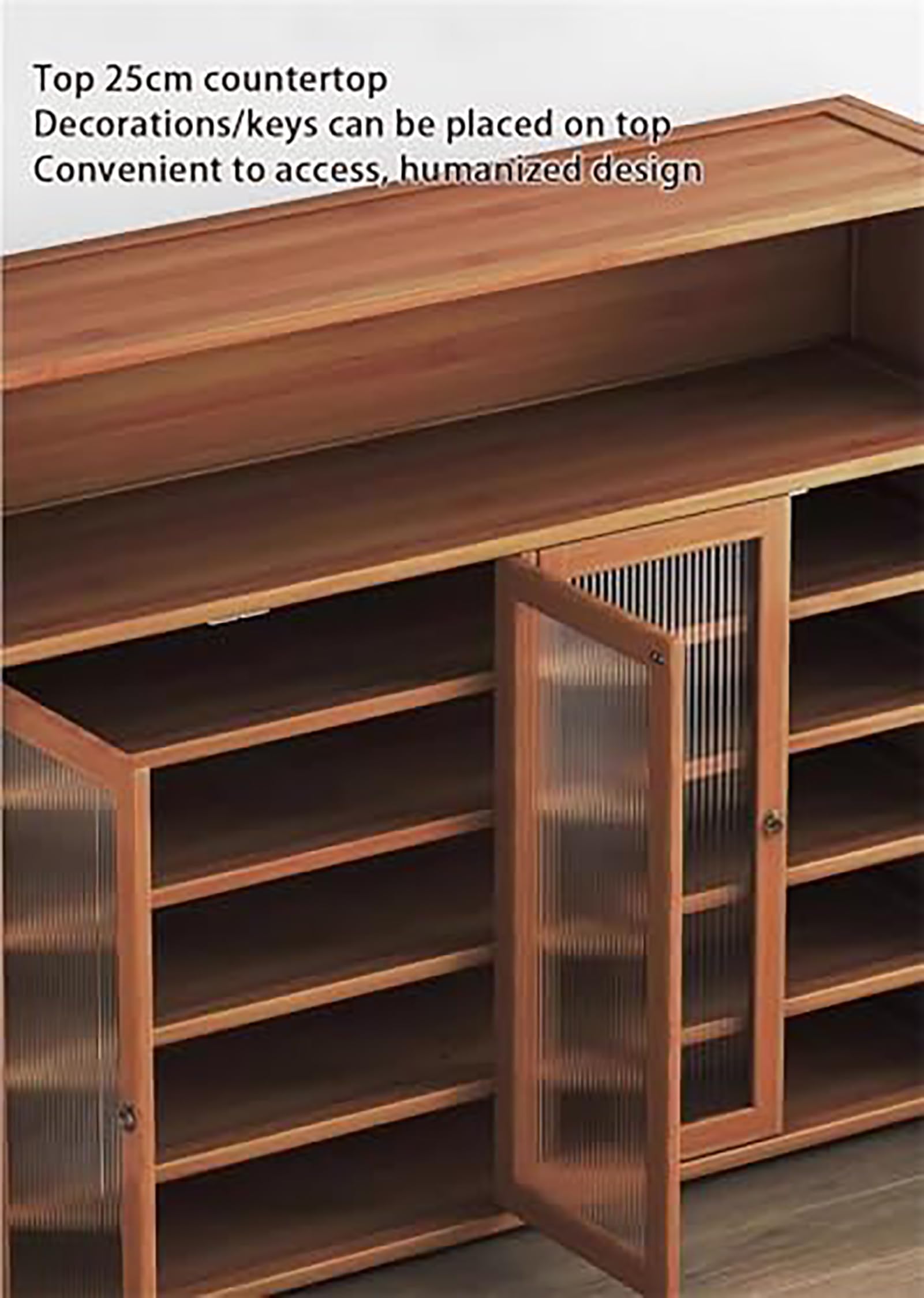 AVSMGP Zapatero Delgado De Bambú con Puertas, Armario para Guardar Zapatos De Gran Capacidad- Zapatero Independiente Oculto- para Dormitorio, Aula, Comedor Y Garaje,90 * 31 * 100CM