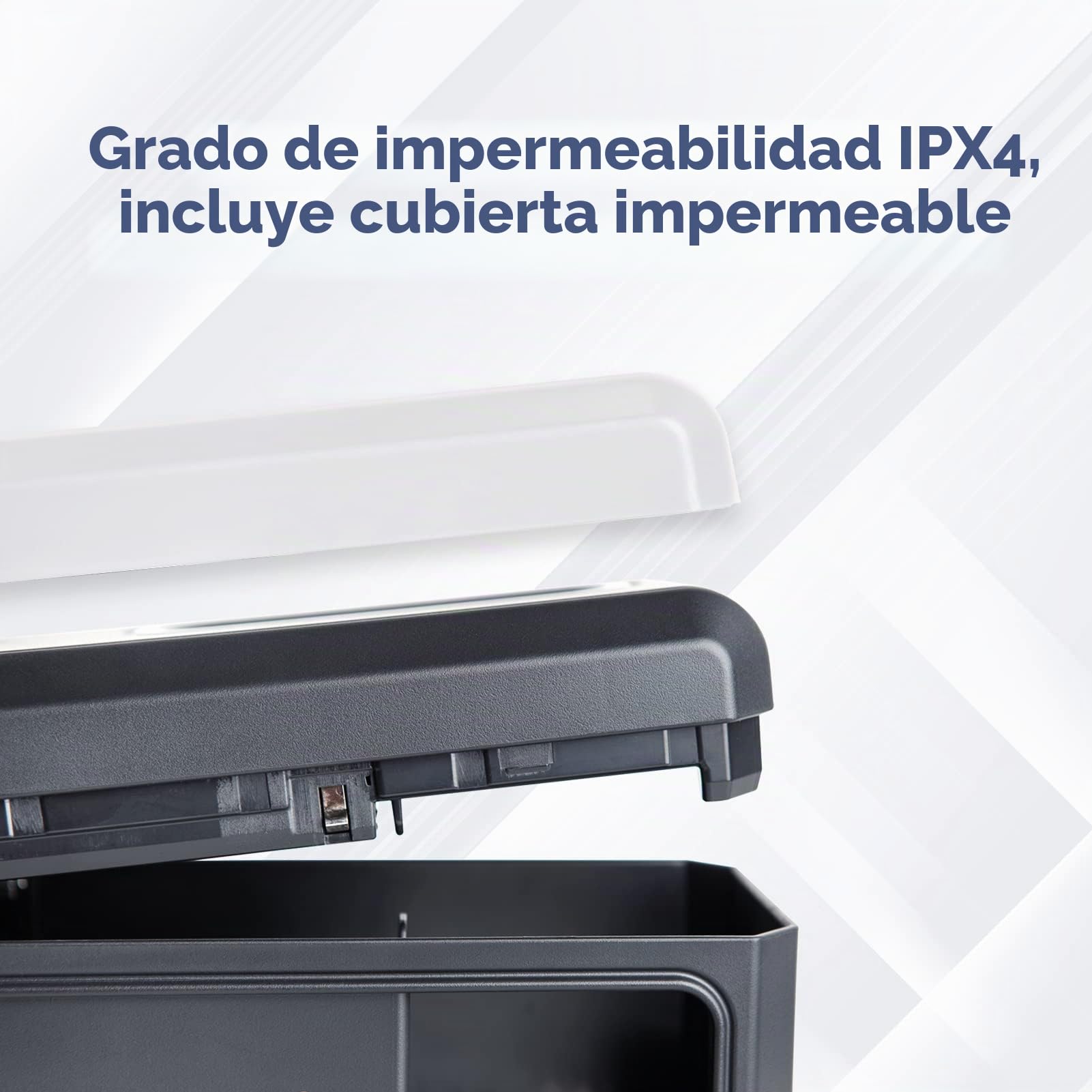OWLTRA OW-7 Trampa eléctrica para roedores para interiores y exteriores, trampa instantánea para ratones y ratas con cubierta impermeable, alarma de sonido y luz, batería o fuente de alimentación USB,
