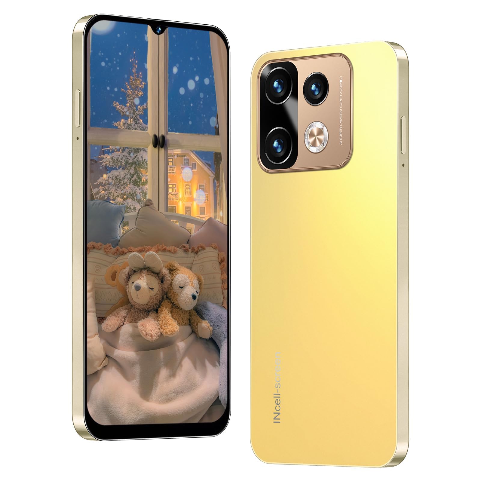 4G Smartphone Without Contract, 3GB + 32GB/256GB, Android 12 Mobile Phone, 6.3 Inch HD+ Screen, 13MP + 16MP Camera, 4500mAh, Dual SIM Dual Camera,GPS,Face ID,OTG (Note40pro - Black)