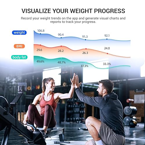 Miniatura 4 de PICOOC Báscula para peso corporal, báscula de baño digital inteligente de alta precisión, báscula de grasa corporal Bluetooth con modo bebé, monitor