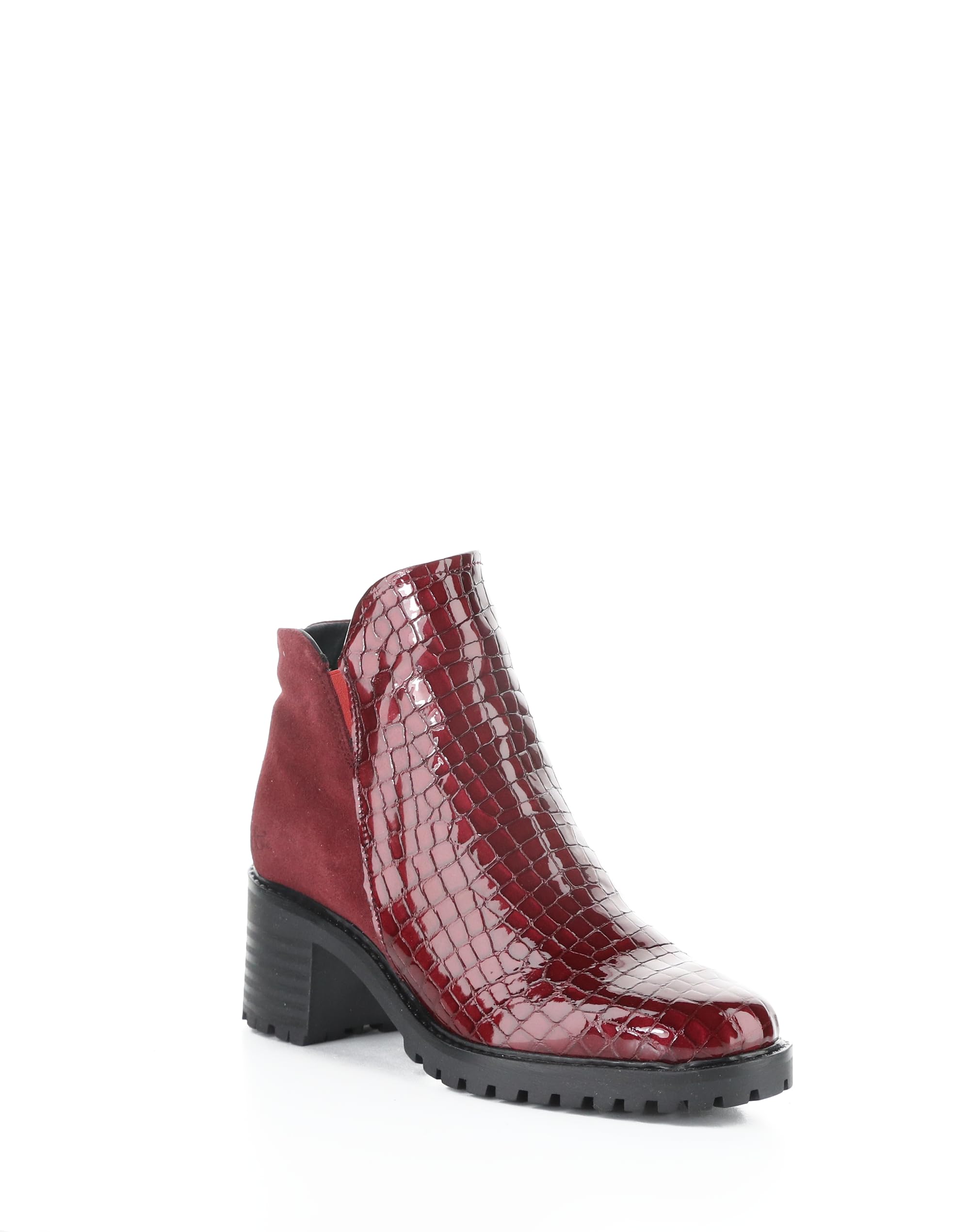 Bos Co Crocco Print Suede Side Zip Boot - Inara