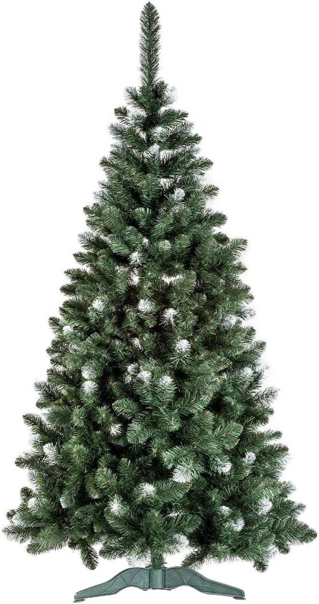 THINIA HOME Árbol de Navidad Verde Nevado 180 cm o 250 cm Modelo Vancouver Árbol de Navidad Grande Frondoso | Árbol de Navidad con Nieve Artificial para Interior: Salón, Entrada, Recepción