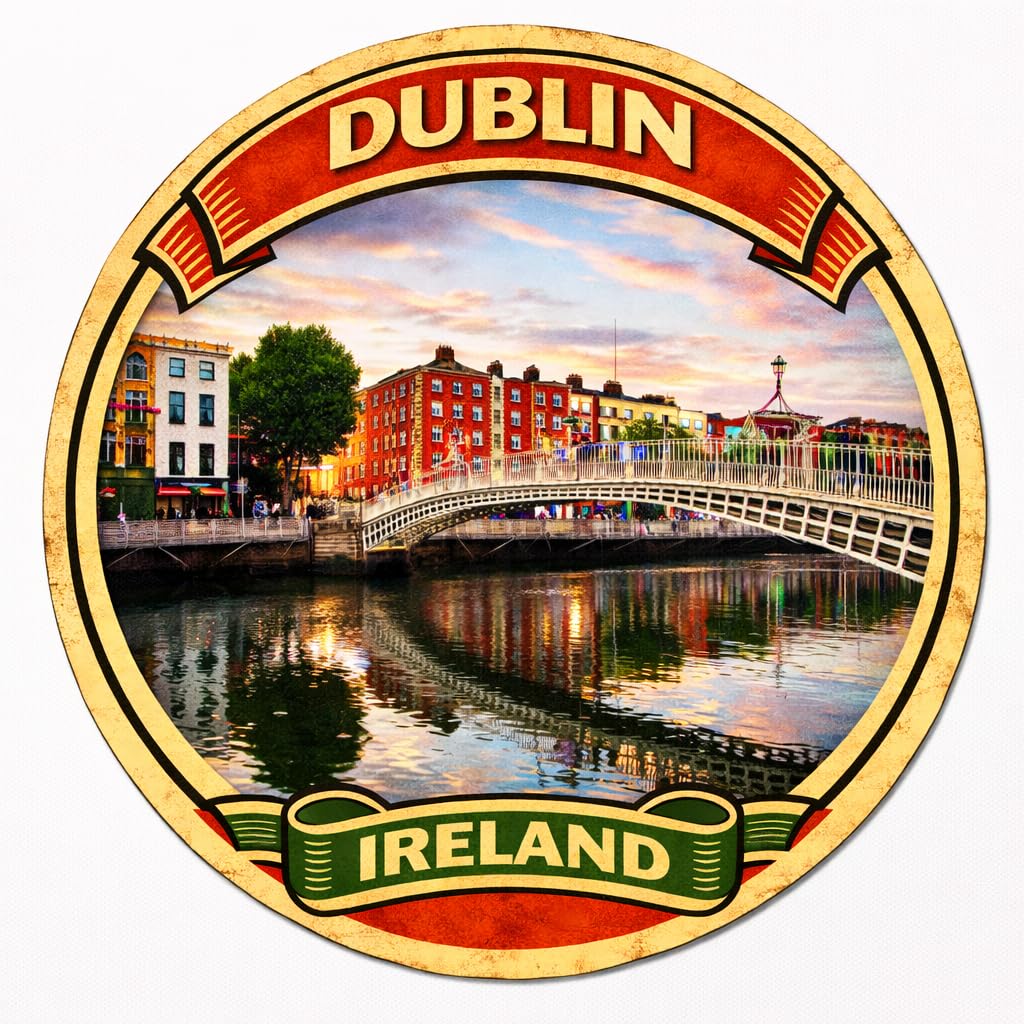 Dublin Ireland Decorative Souvenir Fridge Magnet A0003