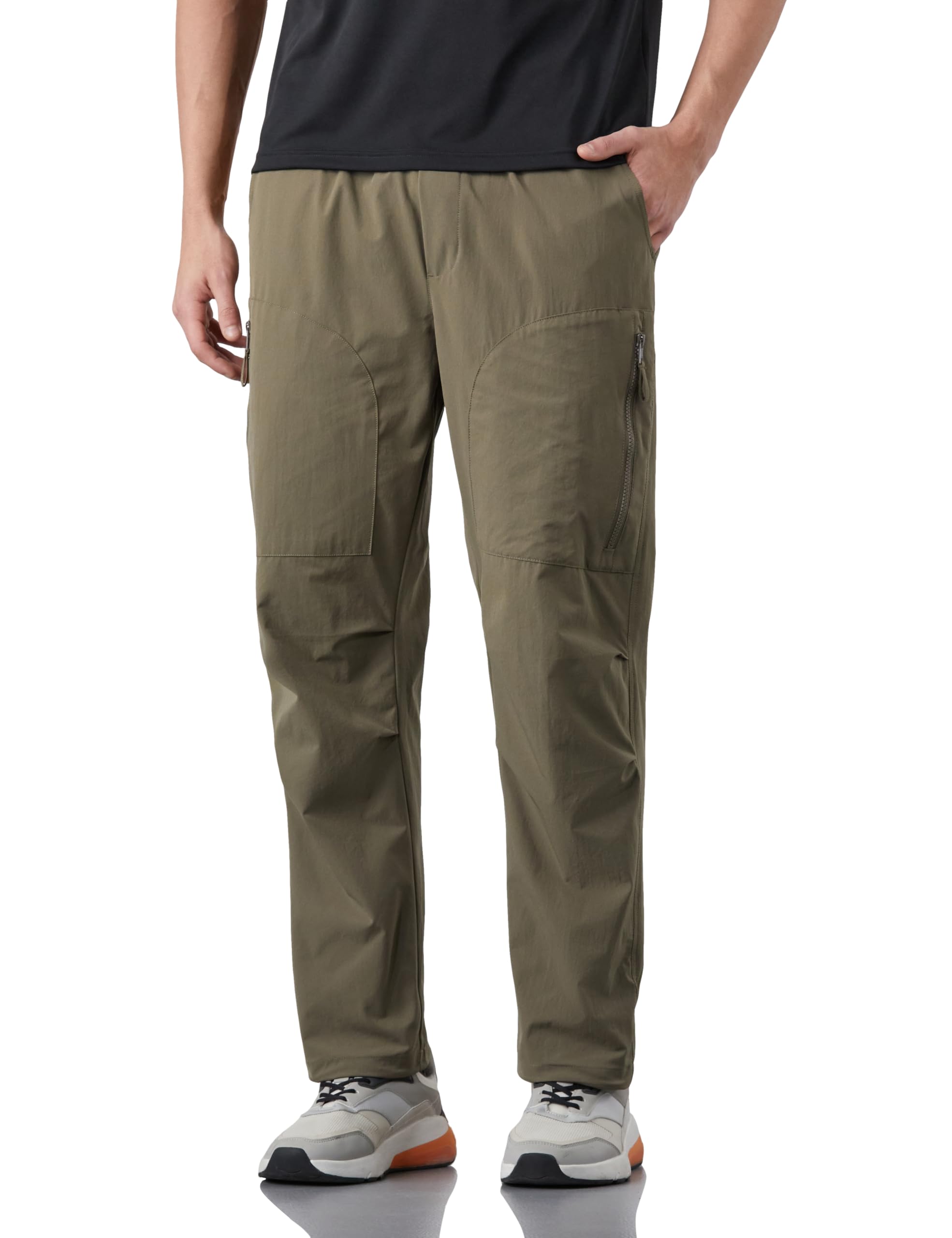 Men's Relaxed Fit Athleisure Jogger Cargo Trouser (Elasticated Waistband)-image-26