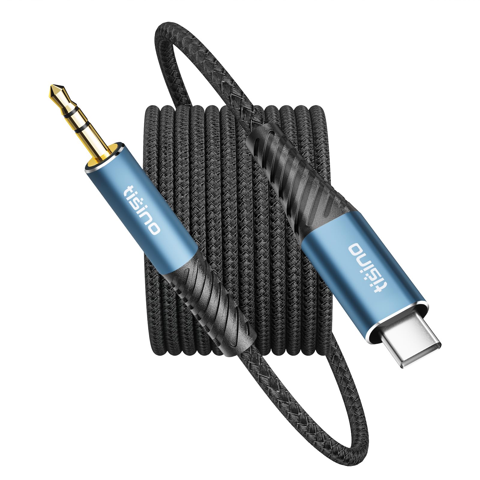 Tisino Cavo Aux 3,5mm a usb C (0,5m), cavo ausiliario per cuffie stereo Hi-Fi, compatibile con iPhone 15, 15 Pro Max Plus/Galaxy S24/S23 Ultra/iPad Pixel 9