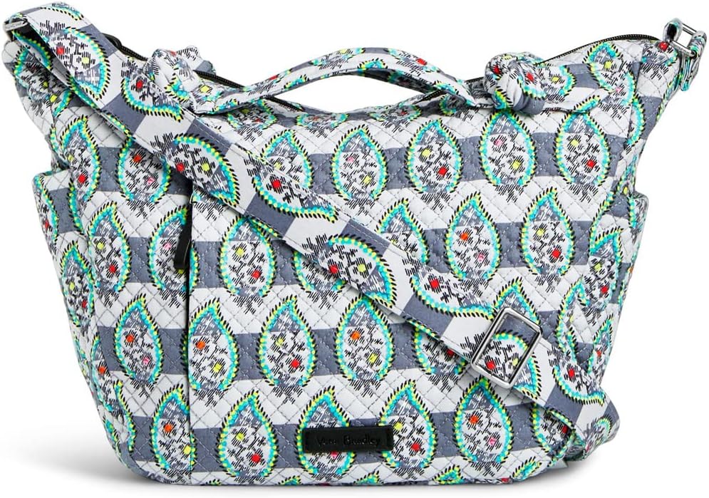 Vera Bradley Hadley On the Go Satchel in Paisley Stripes