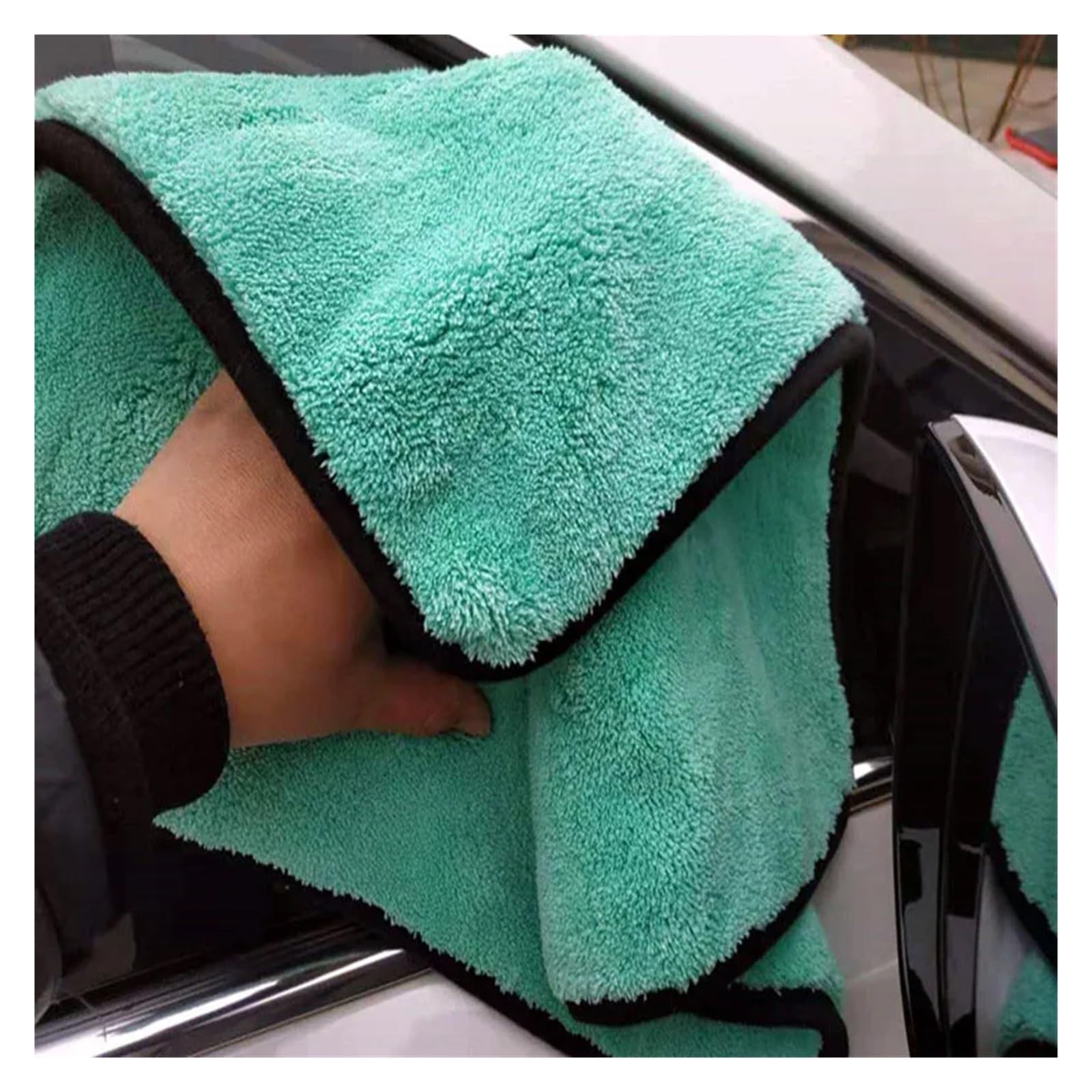 1200 g Korallensamttuch, Polyesterbrokat, langes Haar, for Autos, weiches Trockentuch, Detaillierung, Poliertuch(60x90cm)