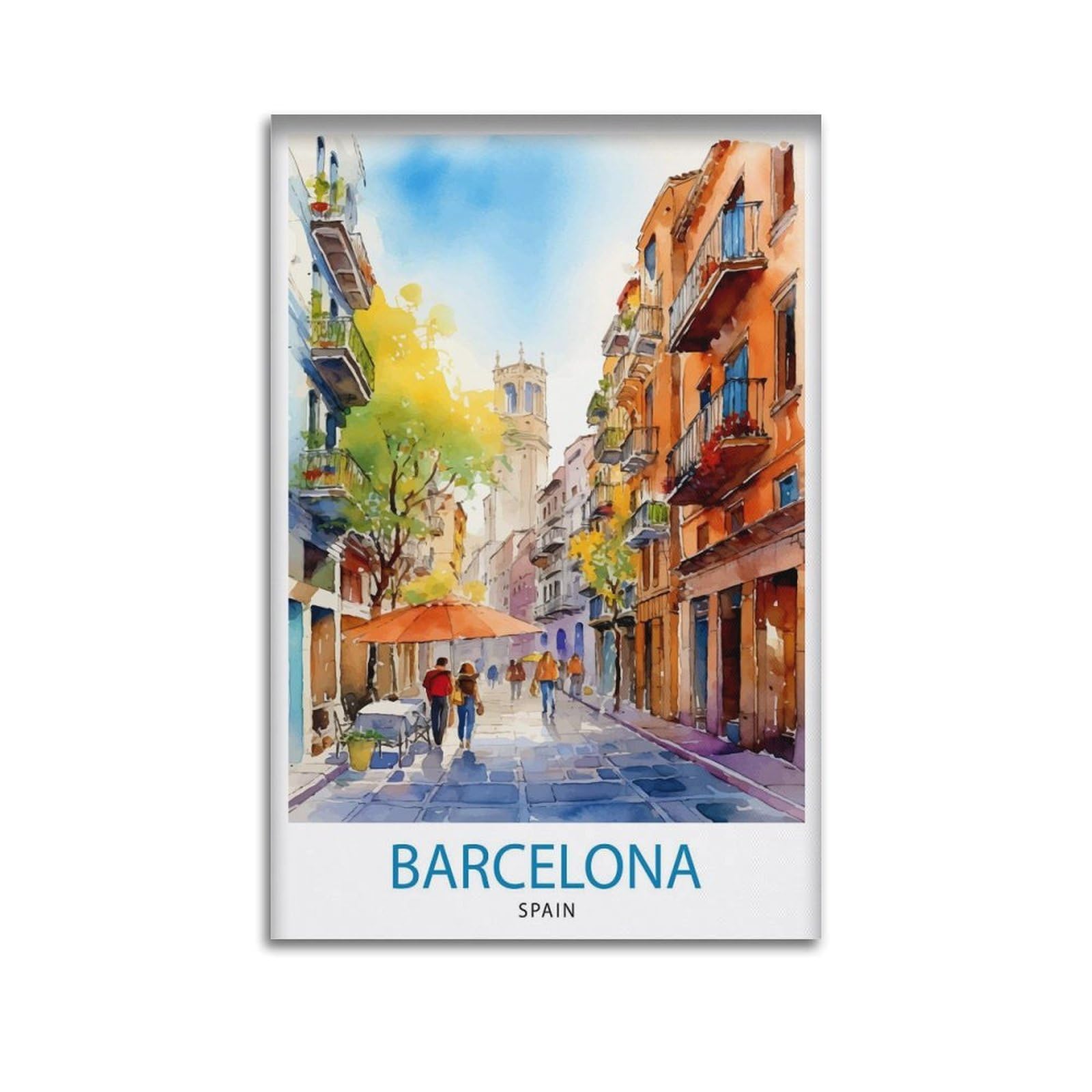 xiaoxiaoshen Barcelona Spain Travel_4 Canvas Poster Wall Art Prints Room Aesthetic Murals Bedroom And Living Decorations 24x36inch(60x90cm)
