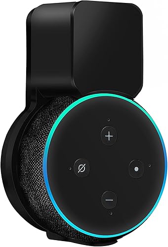 Echo Dot Soporte de pared para 3ª generación, accesorios de ahorro de espacio, altavoces inteligentes para el hogar, accesorios inteligentes Echo